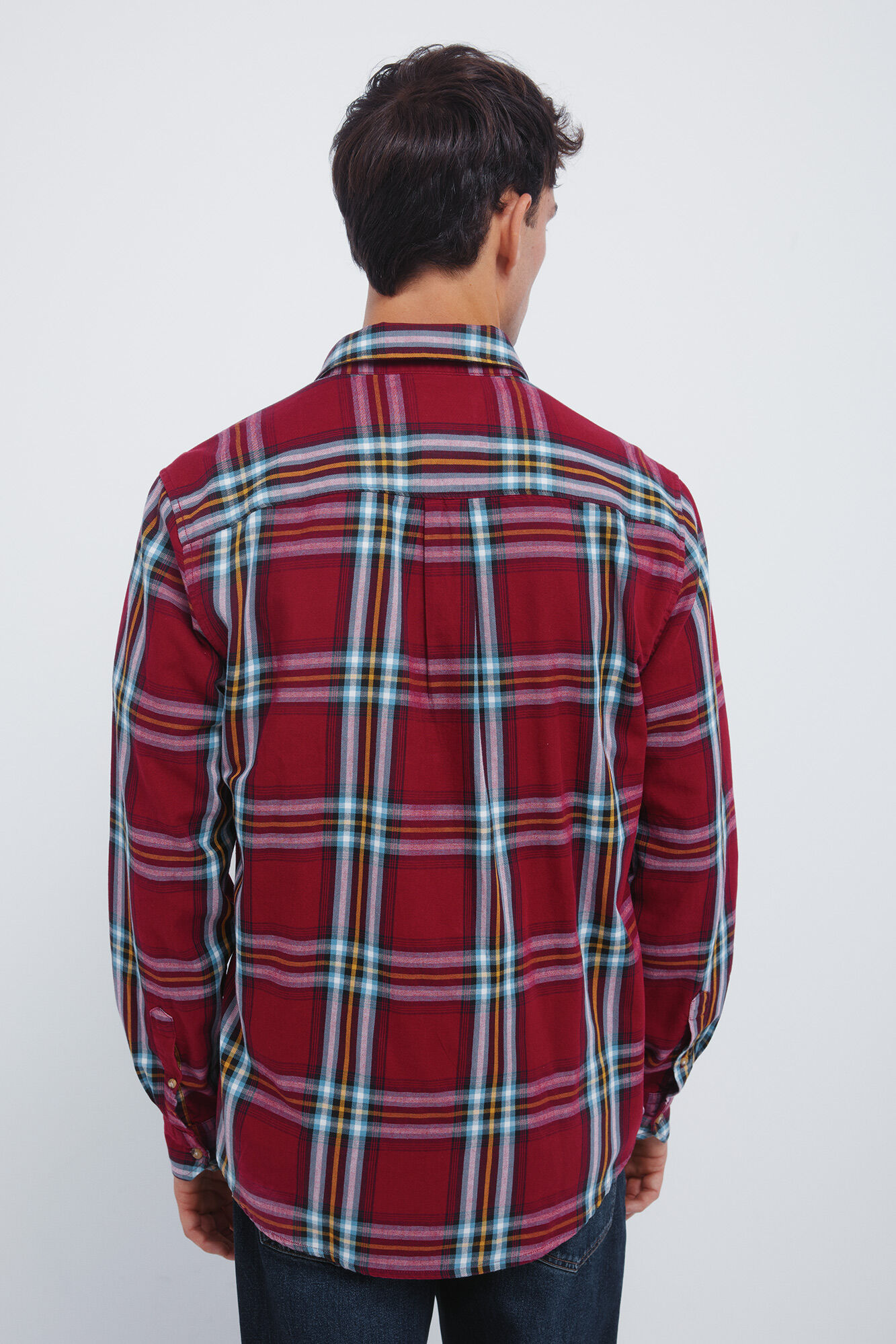 Springfield Camisa escoceses rojo