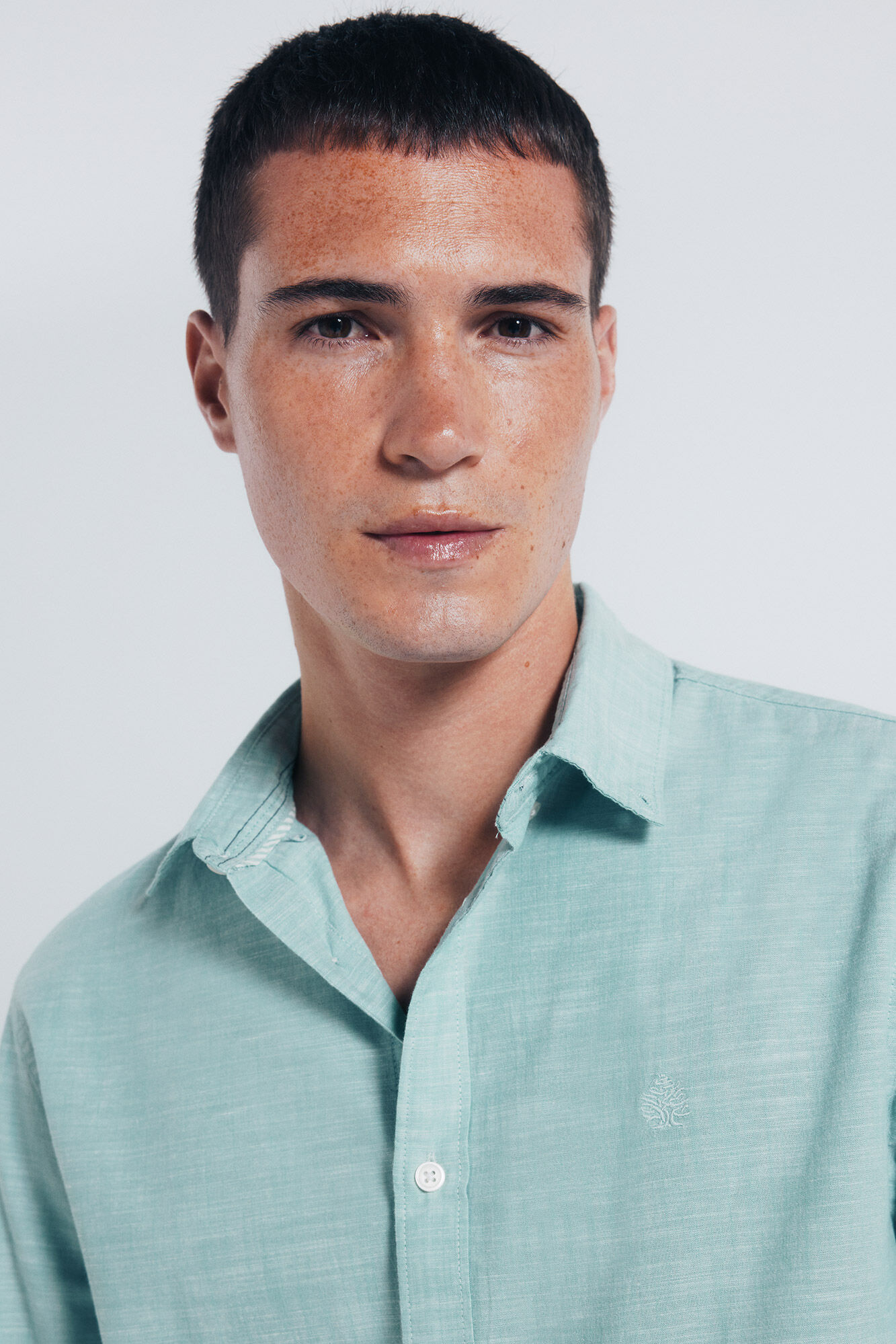 Springfield Camisa algod&oacute;n slub