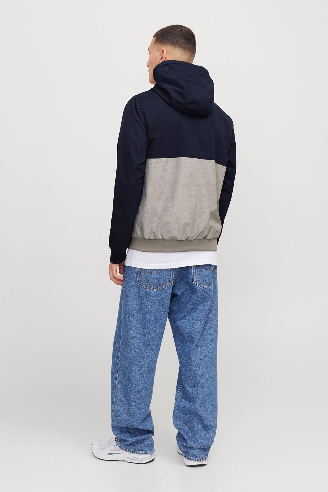 Jack & Jones Chamarra ligera con capucha marino