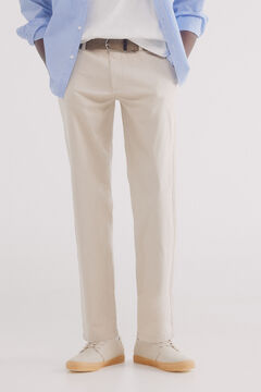Springfield Pantalón chino estructura comfort fit beige