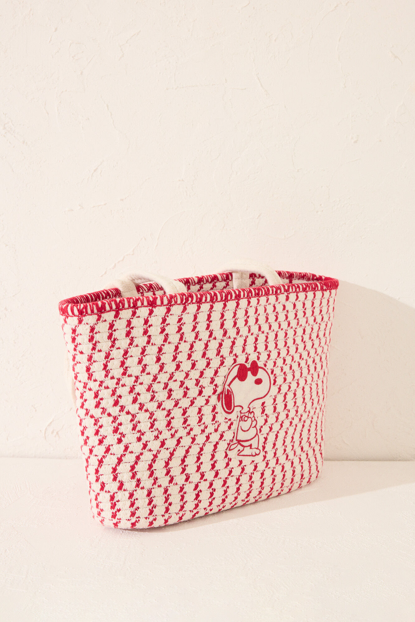 Women'secret Bolsa shopper mediano de Snoopy blanco