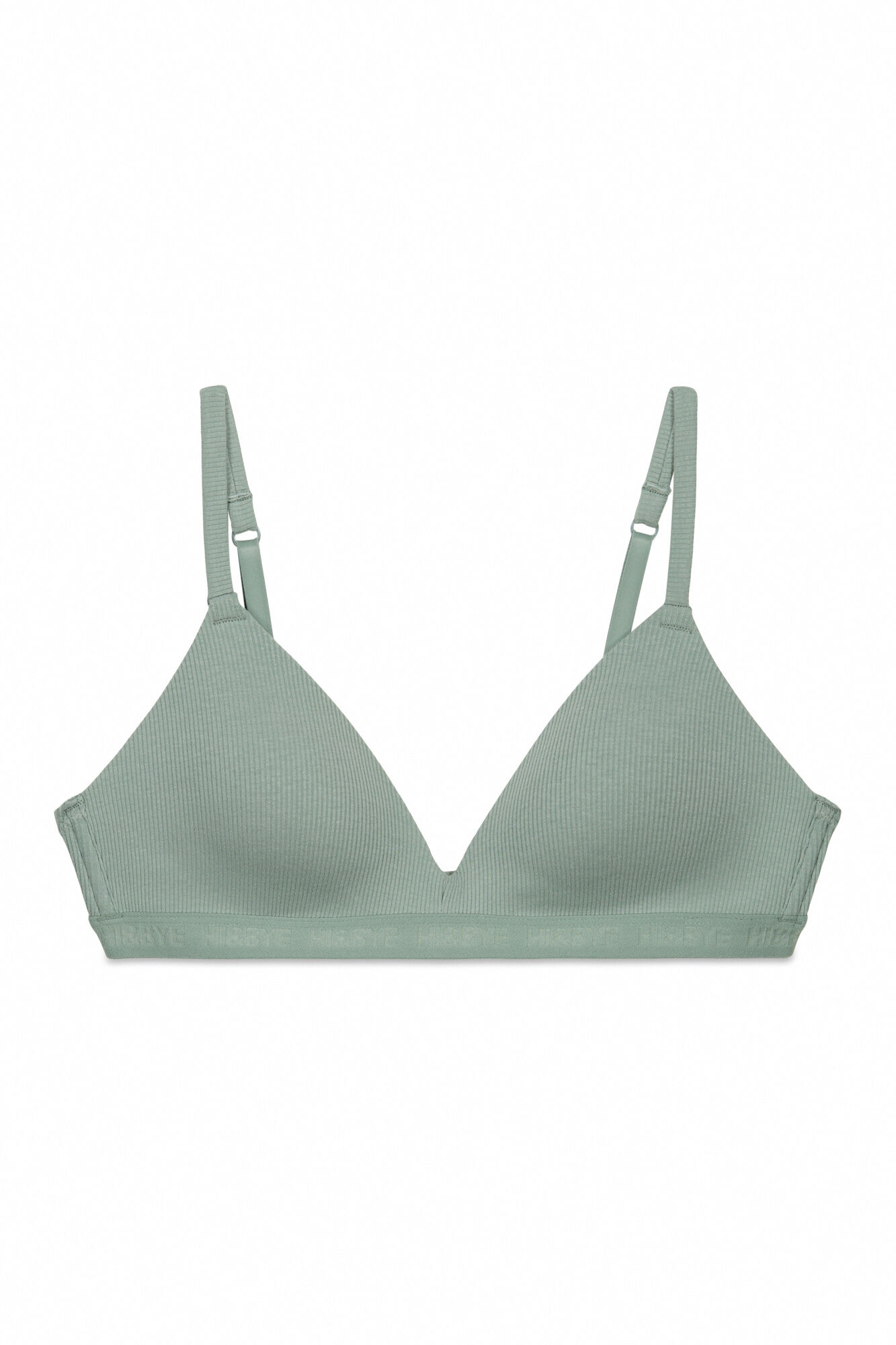 HI&BYE Brasier triangular relleno verde kaki