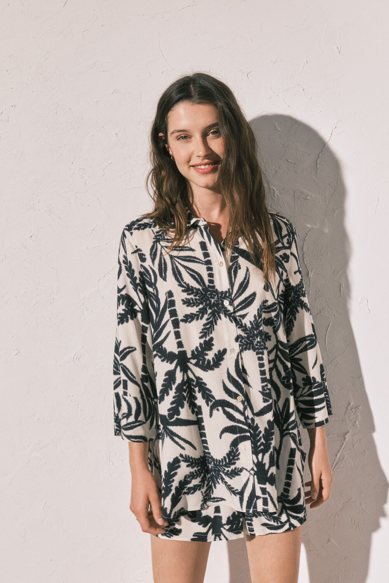 Women'secret Conjunto de camisa y short estampado