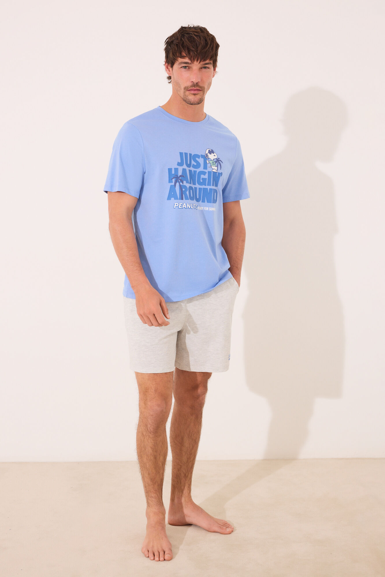 Women'secret Pijama de Snoopy azul claro azul