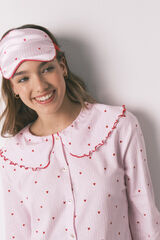 Women'secret Antifaz para dormir de rayas y corazones estampado