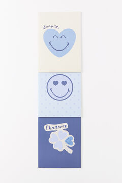 Womensecret Pack 3 libretas azules Smiley azul