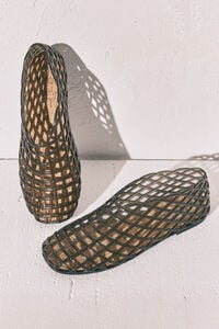 Women'secret Sandalias jelly efecto red negras