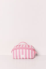 Women'secret Neceser mediano de rayas rosa rosa