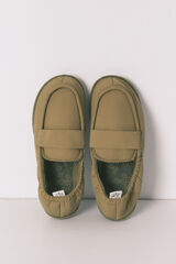 Women'secret Pantuflas mocas&iacute;n verde kaki