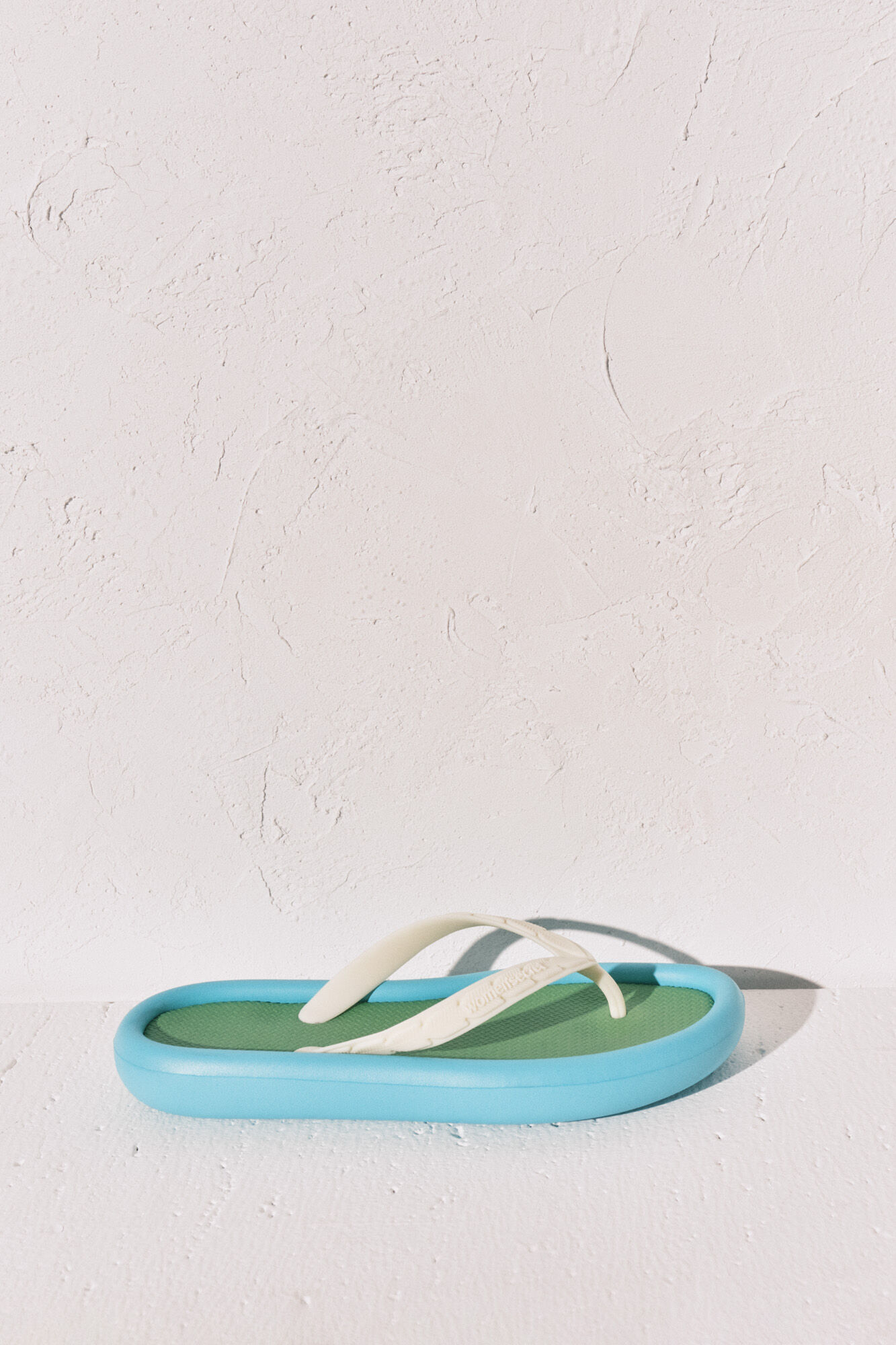 Women'secret Chanclas efecto bloques color azul