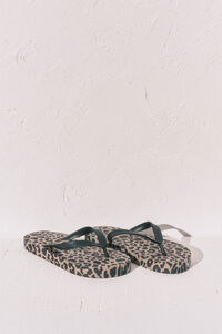 Women'secret Chanclas anchas animal print