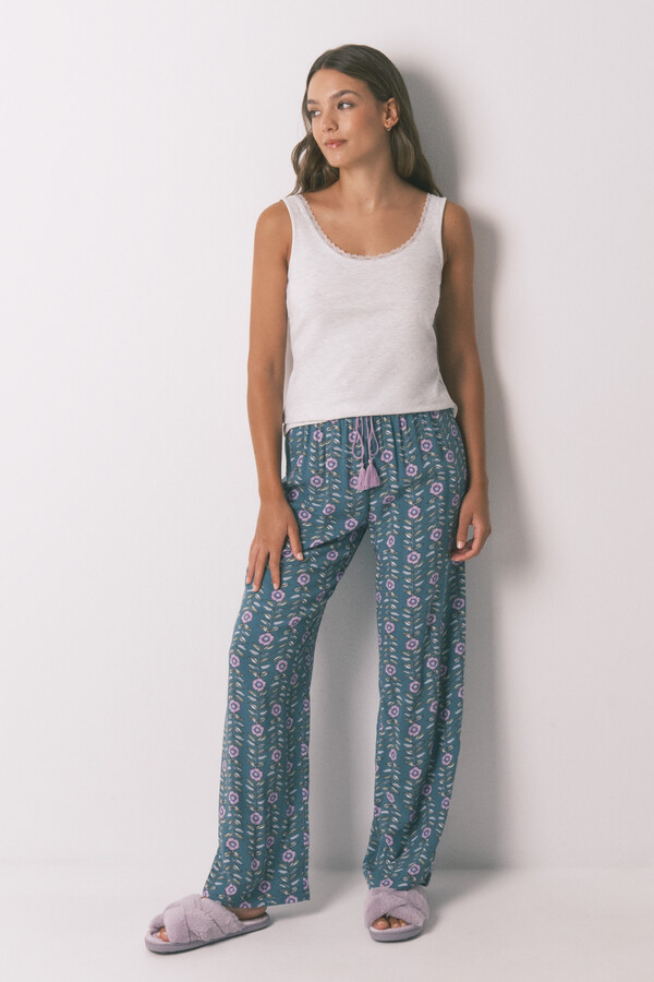 Women'secret Playera de tirantes gris  gris