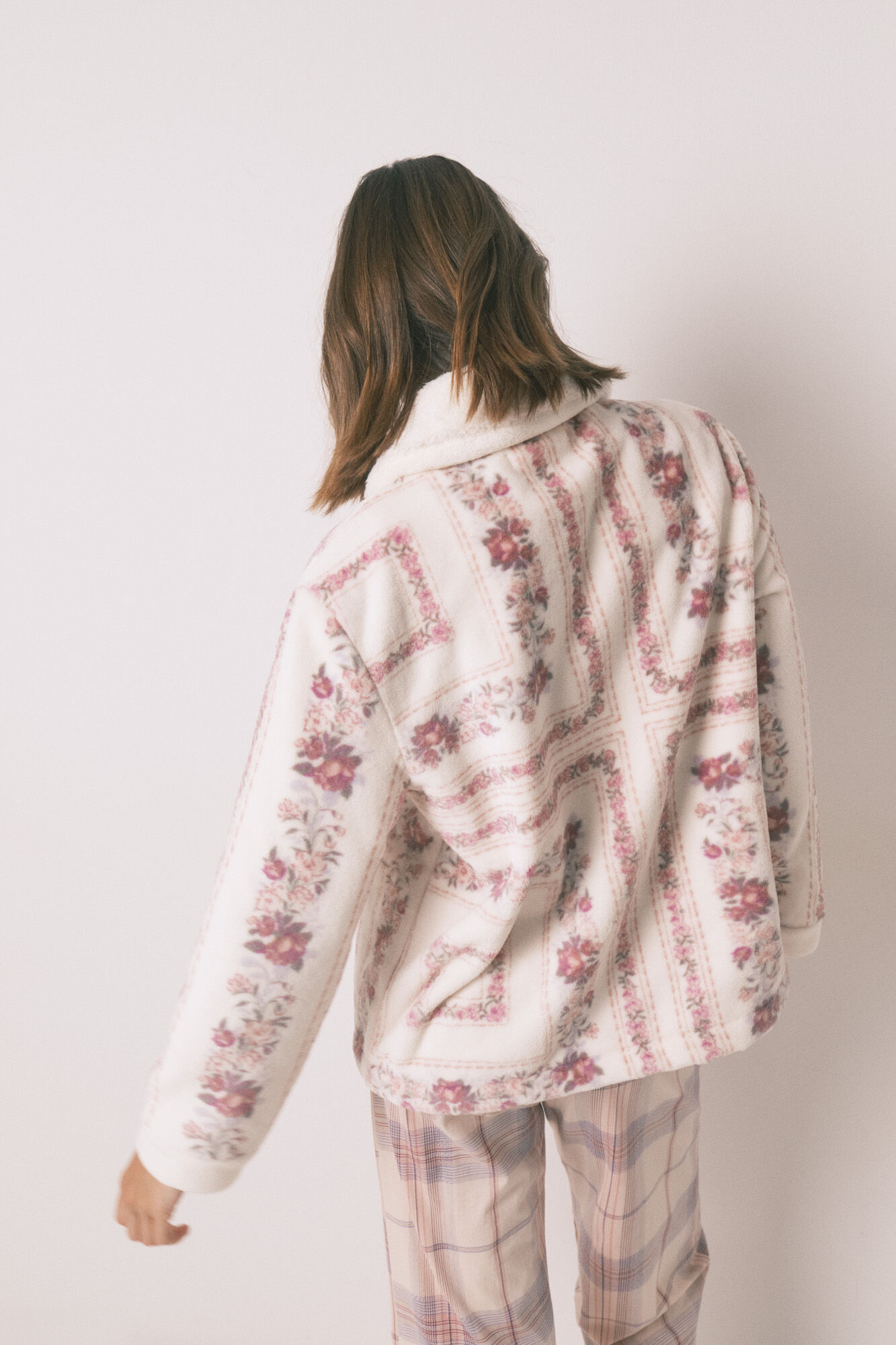 Women'secret Bata short de forro polar rosa rosa