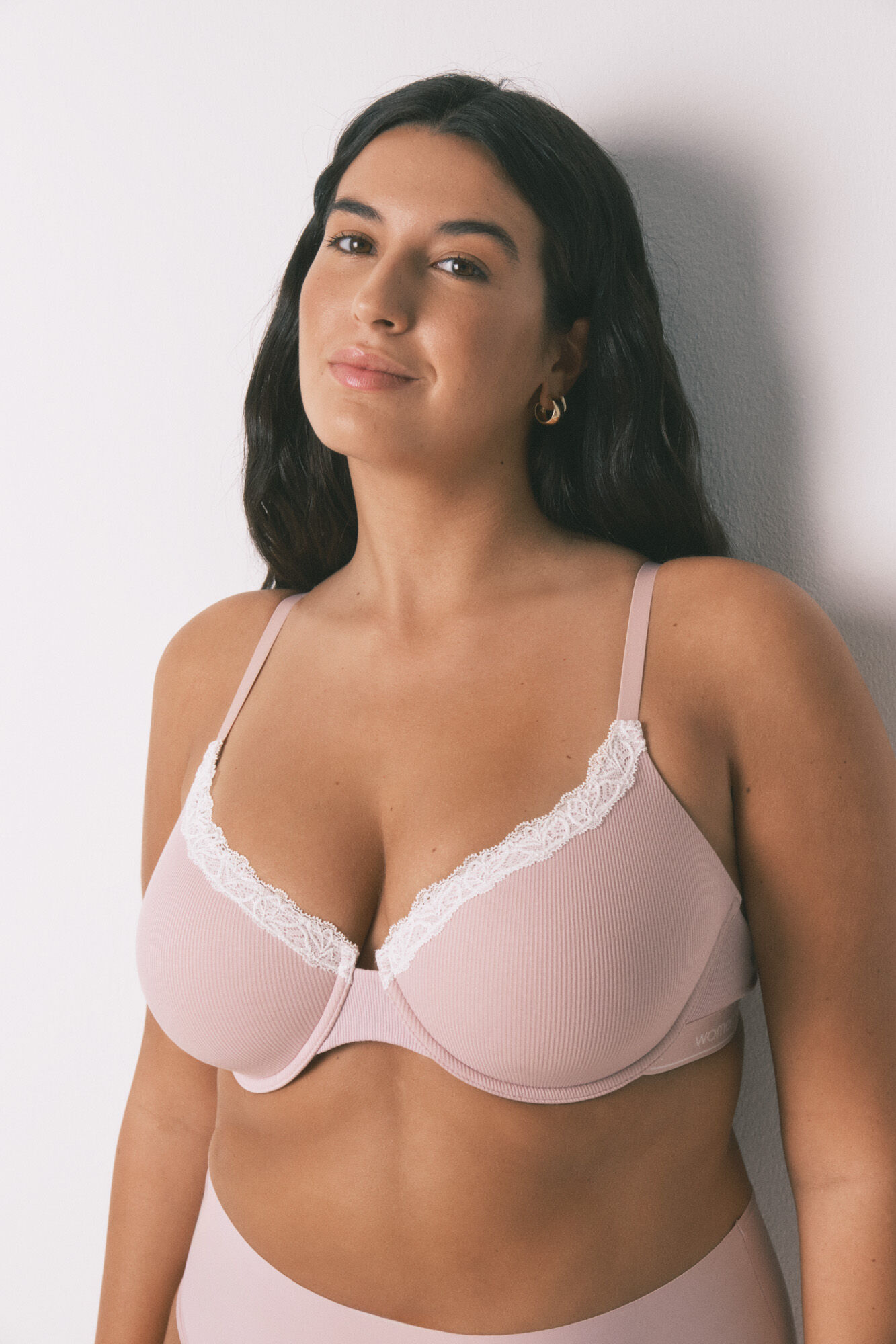 Women'secret Brasier cl&aacute;sica de algod&oacute;n rosa BEAUTIFUL rosa