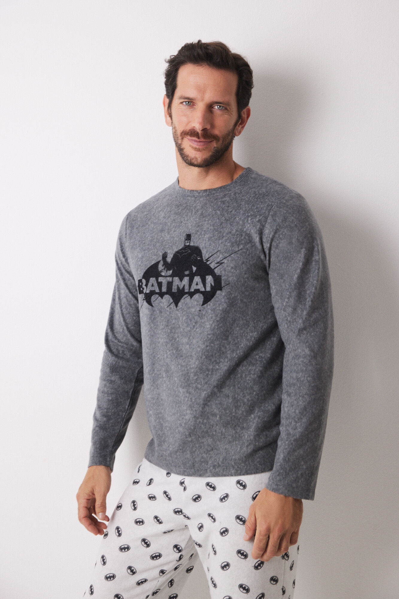 Pijama larga hombre polar 
