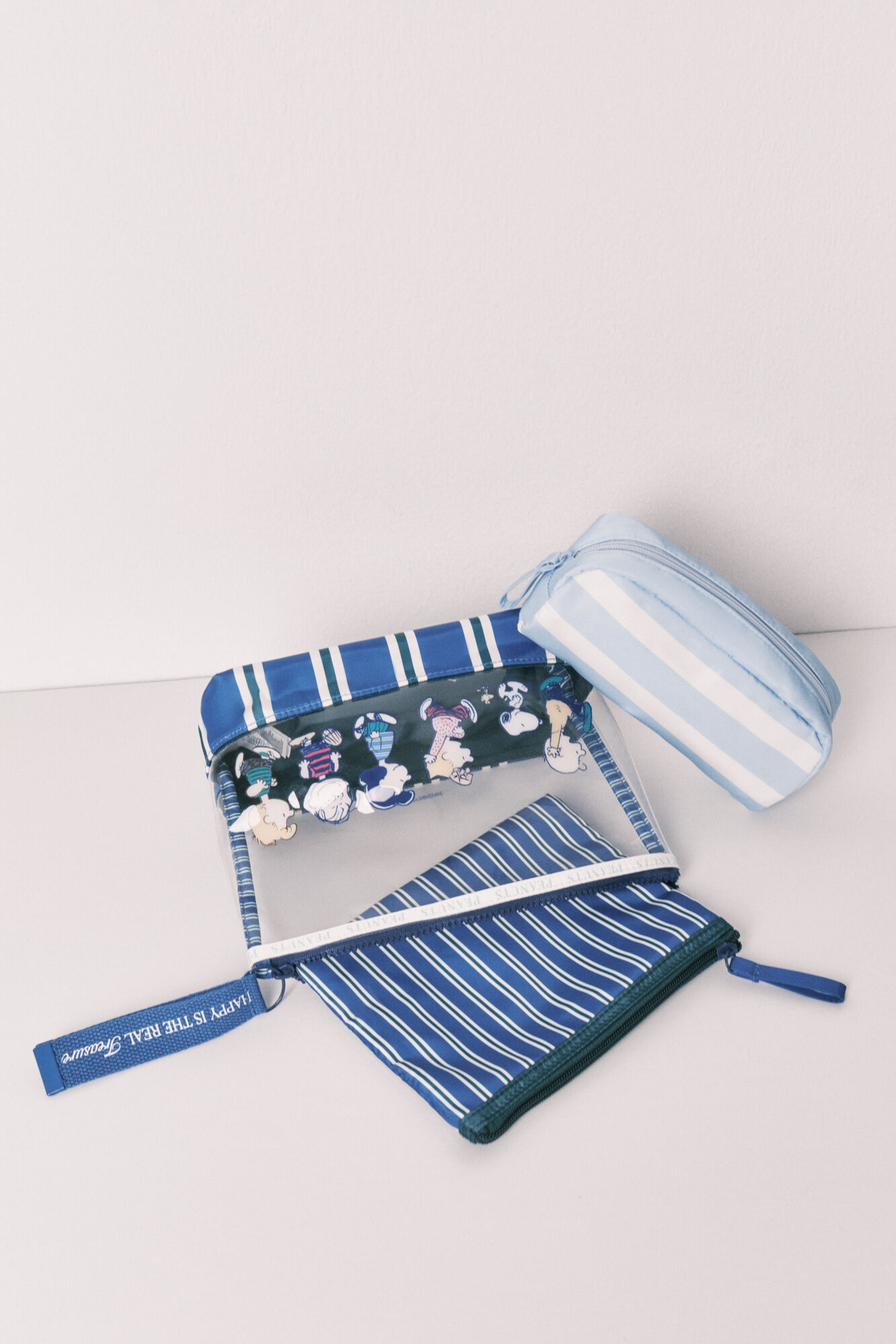 Women'secret Pack 3 neceseres Snoopy a rayas estampado