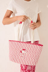 Women'secret Bolsa shopper mediano de Snoopy blanco