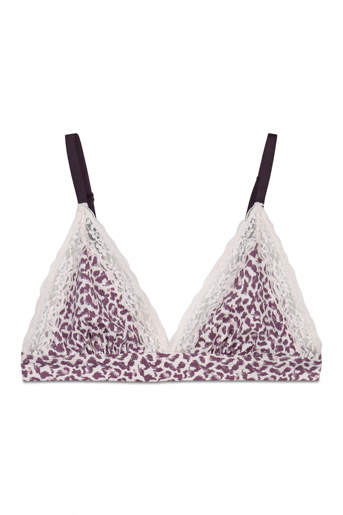 Women'secret Brasier triangular estampado animal print natural estampado