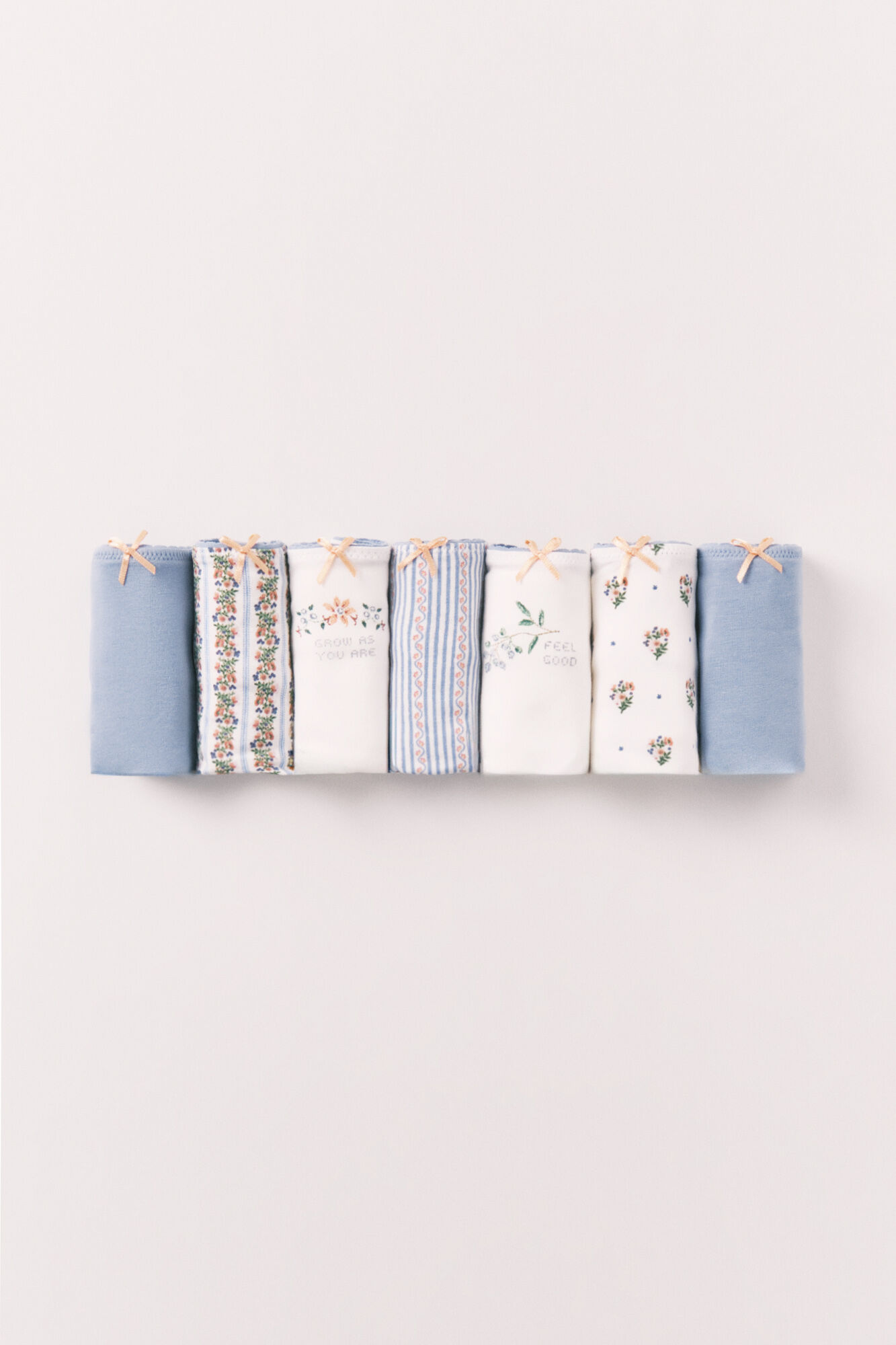 Women'secret Pack 7 tangas de algod&oacute;n con estampados variados
