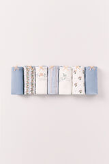 Women'secret Pack 7 tangas de algod&oacute;n con estampados variados estampado