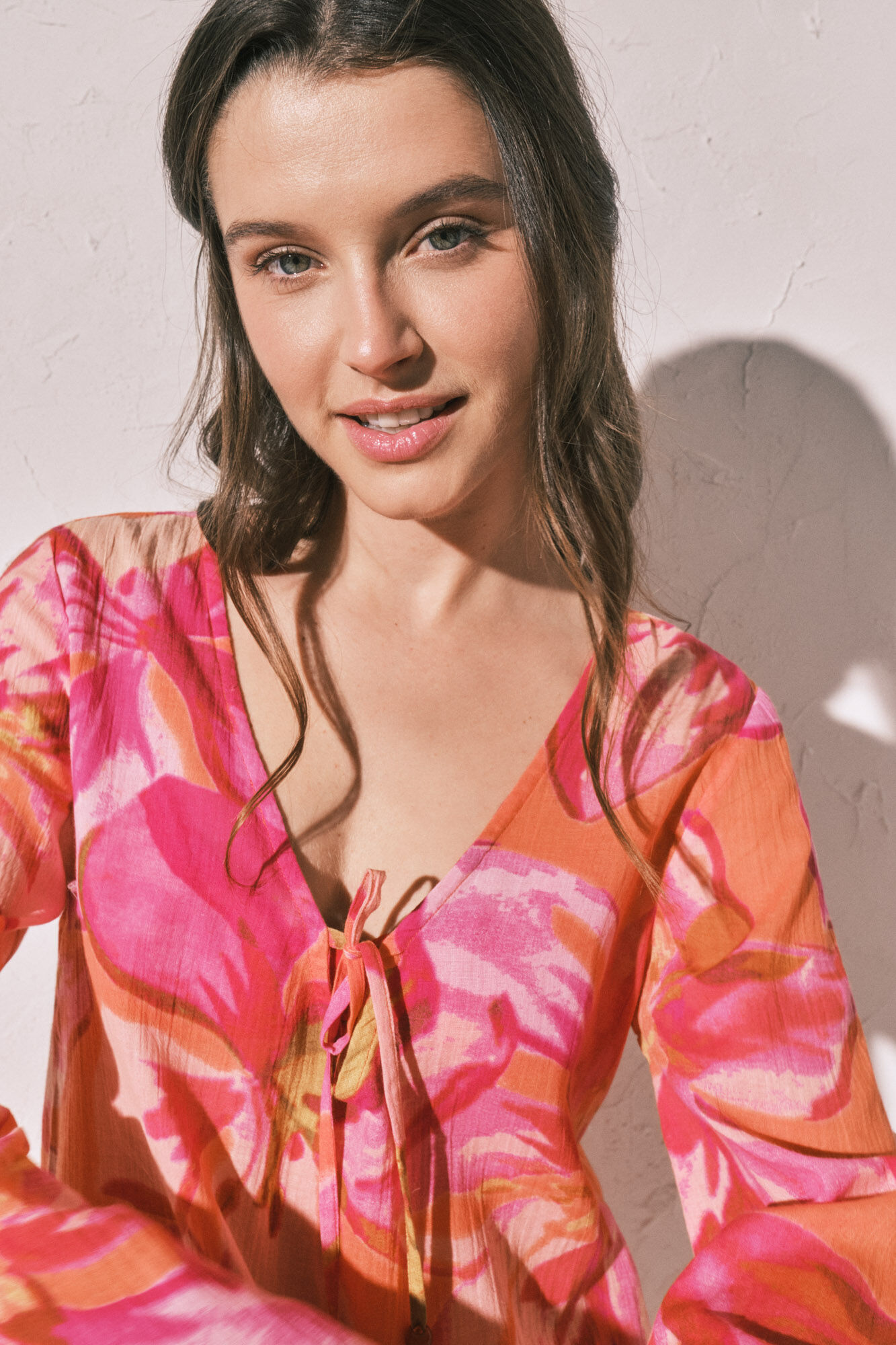 Women'secret Vestido t&uacute;nica corta estampado maxi floral estampado