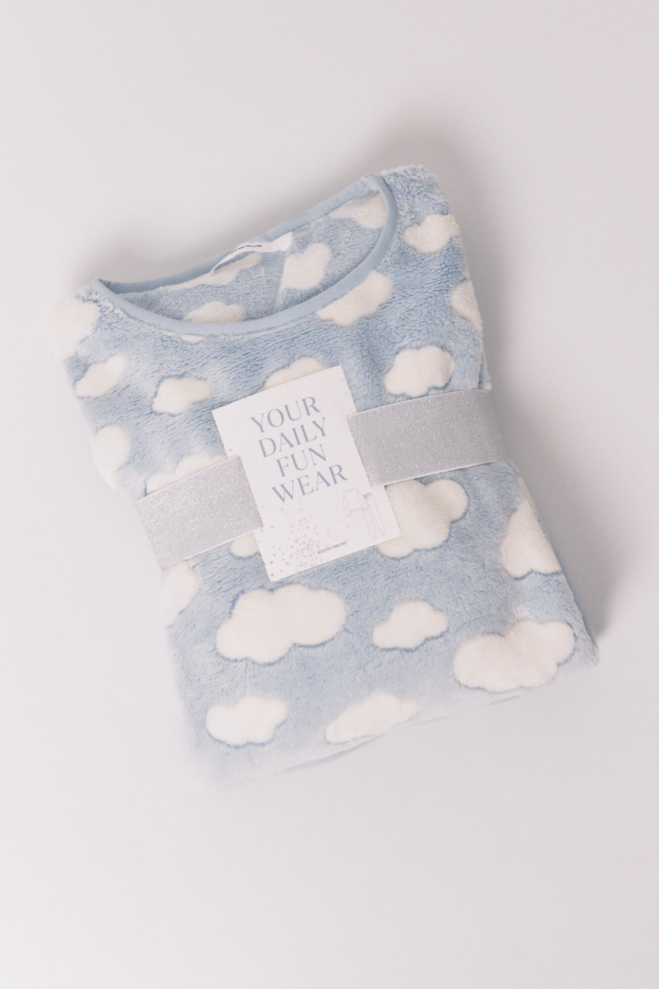 Women'secret Pijama larga polar mousse nubes