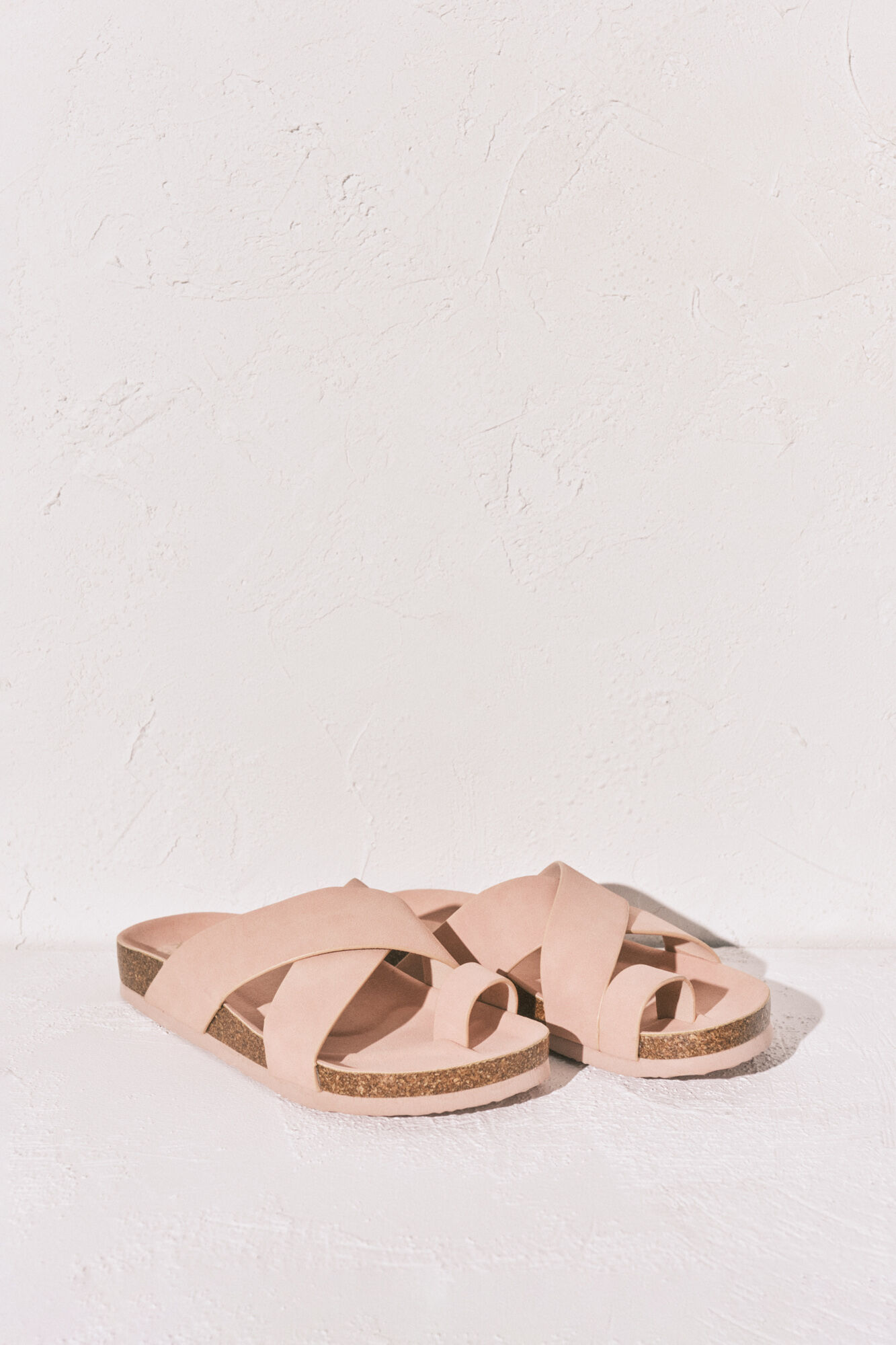 Women'secret Sandalia bio de tiras cruzadas rosa rosa