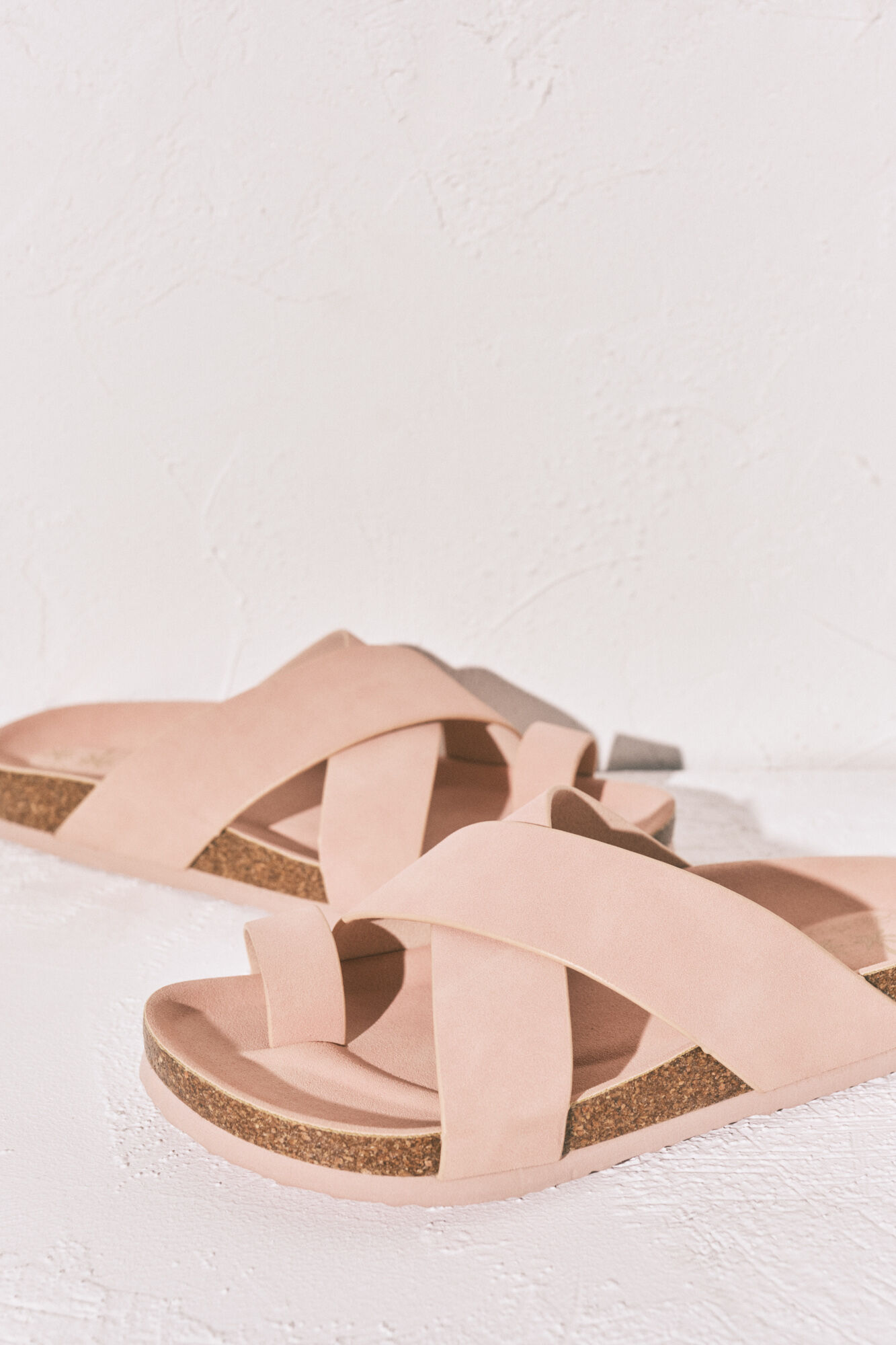 Women'secret Sandalia bio de tiras cruzadas rosa rosa