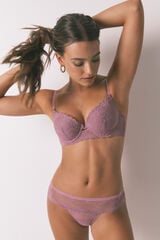 Women'secret Brasier GORGEOUS push-up de encaje rosa rosa