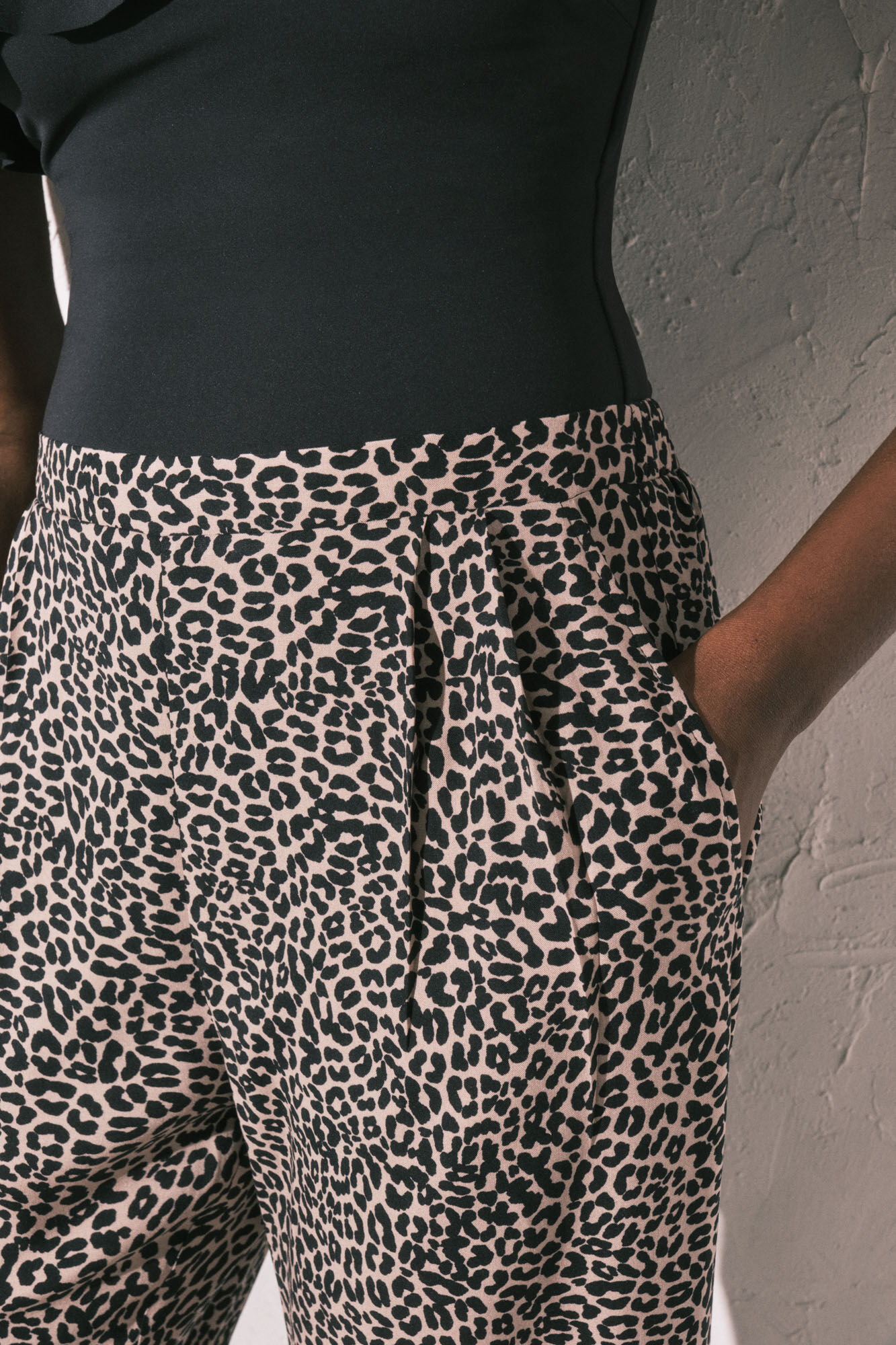 Women'secret Pantal&oacute;n fluido animal print blanco