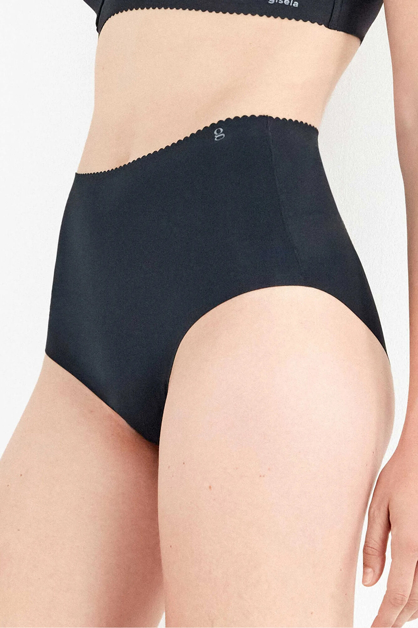 Gisela Panty alta invisible microfibra negro