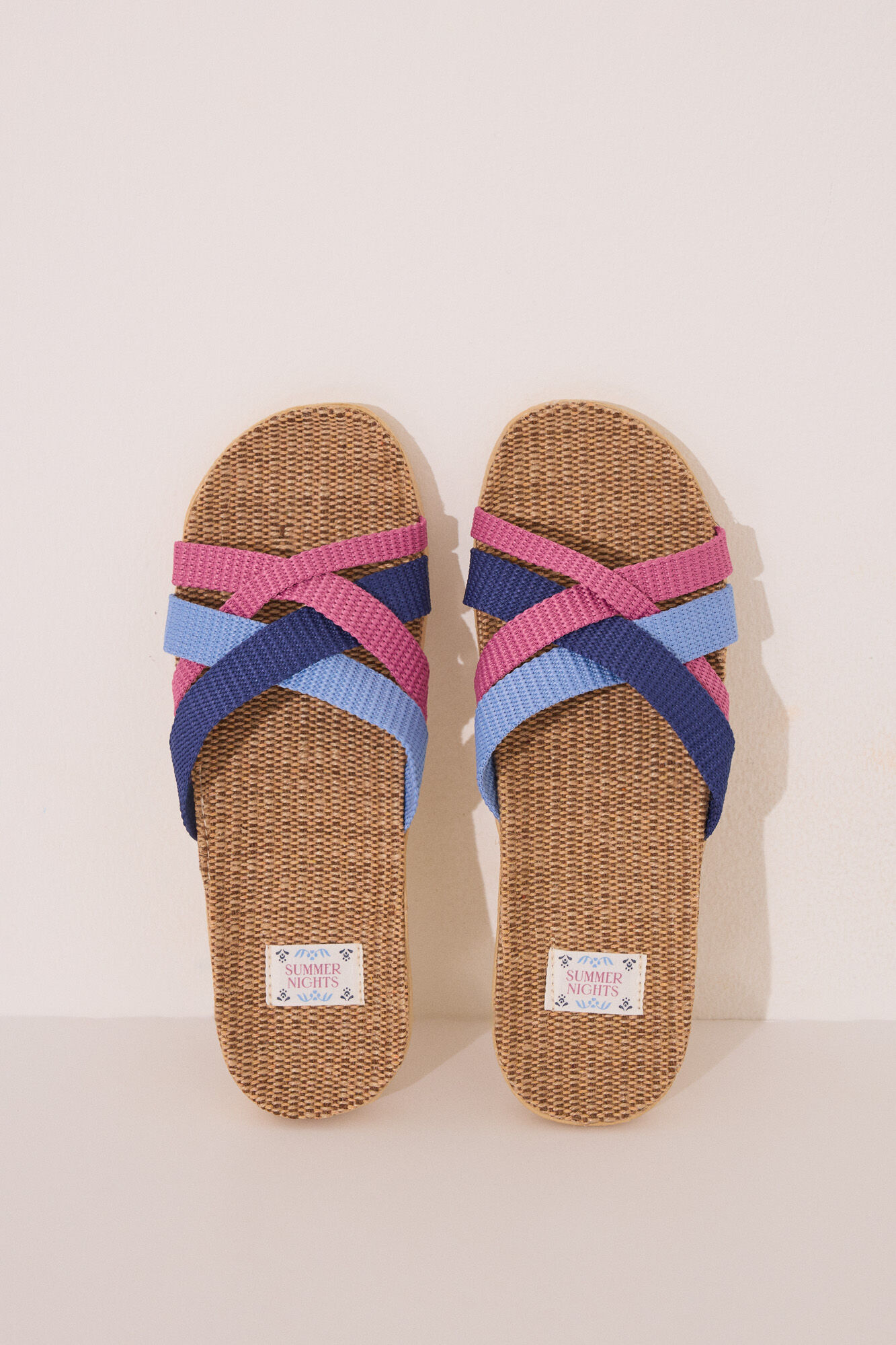 Women'secret Chanclas de tirantes azul claro azul