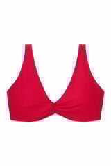 Womensecret Top de bikini con cuello halter y capacidad roja rojo