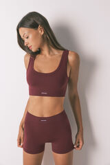 Women'secret Pantalón sin costuras granate púrpura