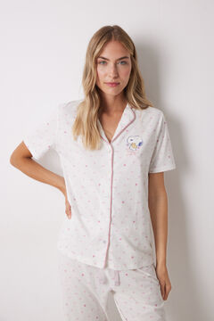 Womensecret Pijama camisera 100% algodón corazones rosa rosa