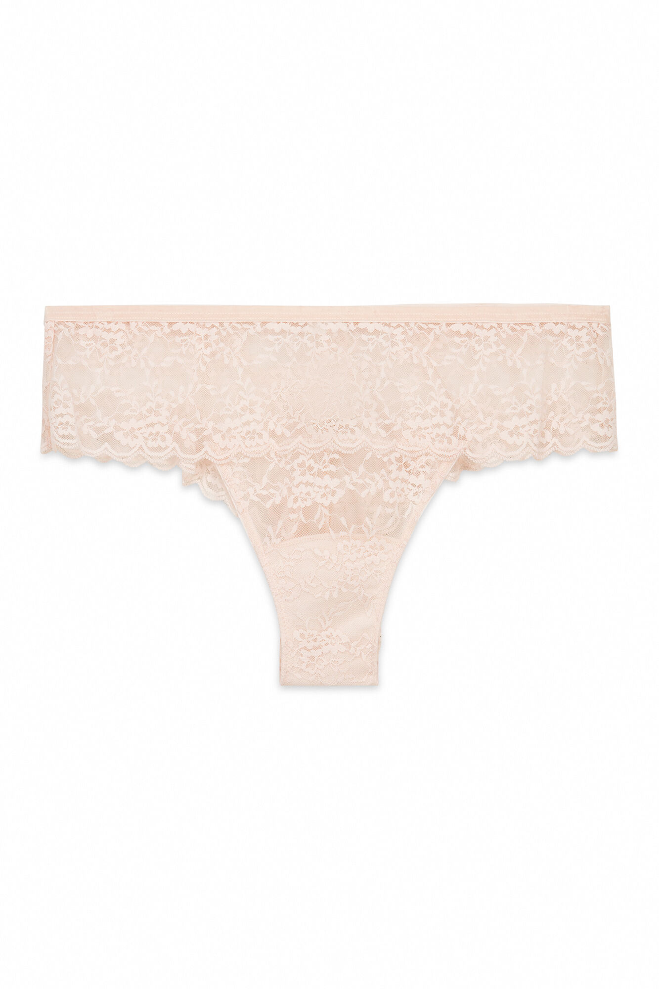 Women'secret Panty de encaje encaje rosa