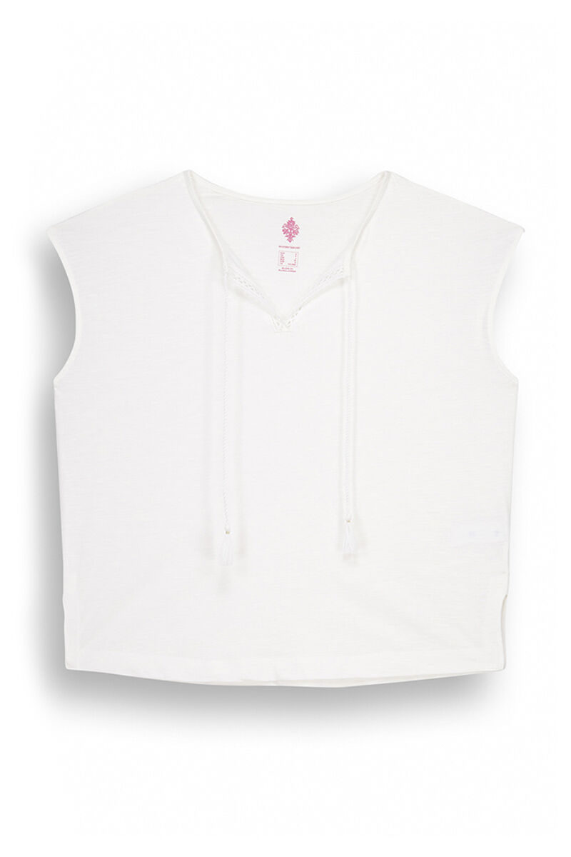 Women'secret Playera textura flam&eacute; marfil marfil