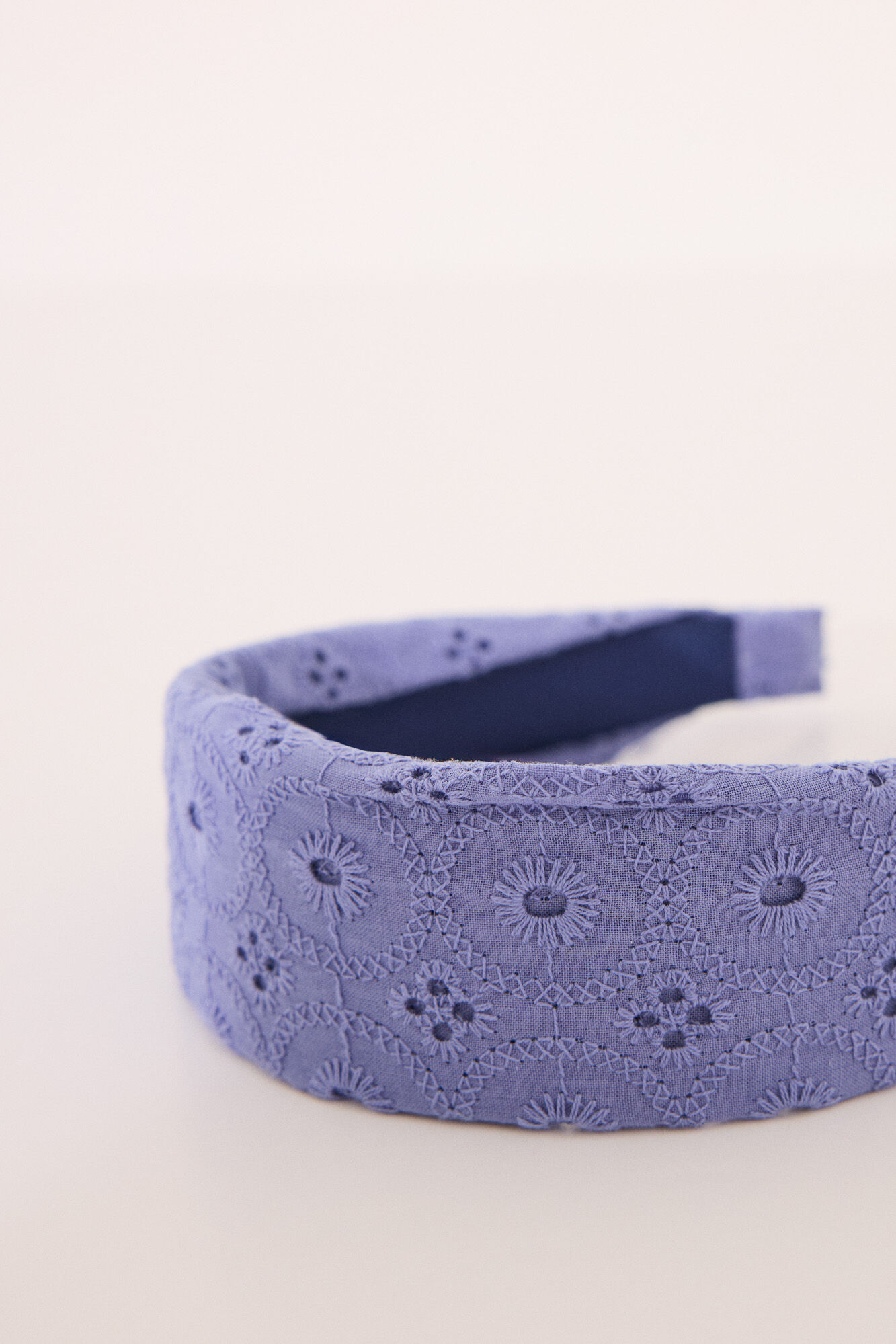 Women'secret Diadema bordado en azul y blanco azul