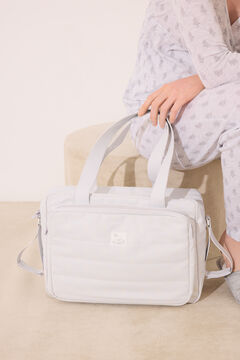 Womensecret Bolsa de premamá gris de los Moomin estampado