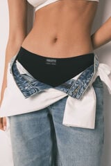 HI&BYE Panty cl&aacute;sica sin costuras negra negro