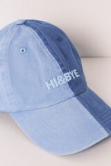 HI&BYE Gorra ajustable de algod&oacute;n azul azul