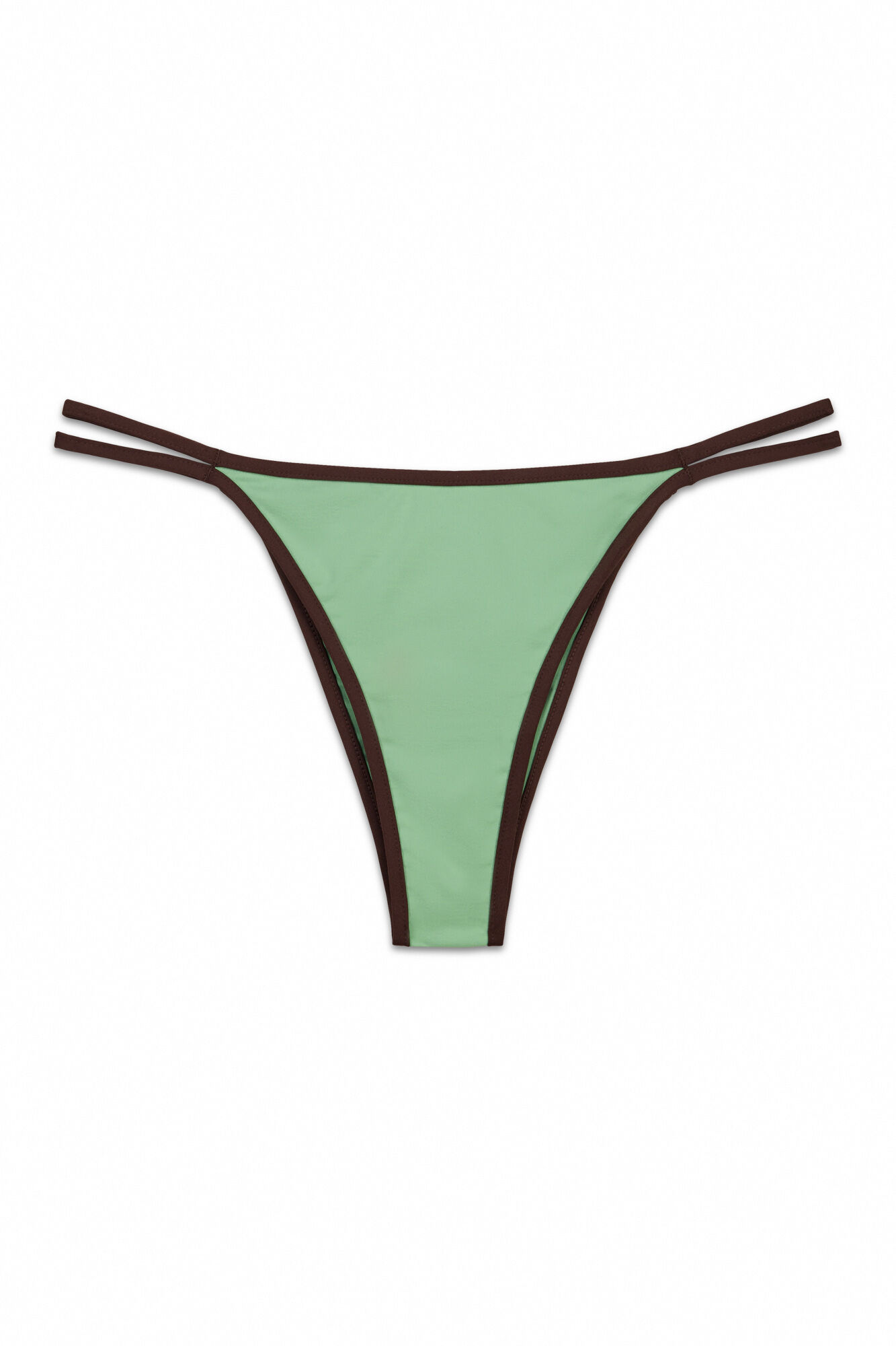 Women'secret Panty de bikini brasile&ntilde;a de tira verde verde