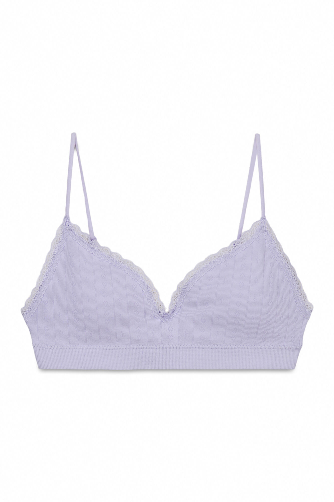 HI&BYE Brasier top Seamless de encaje lila morado/lila