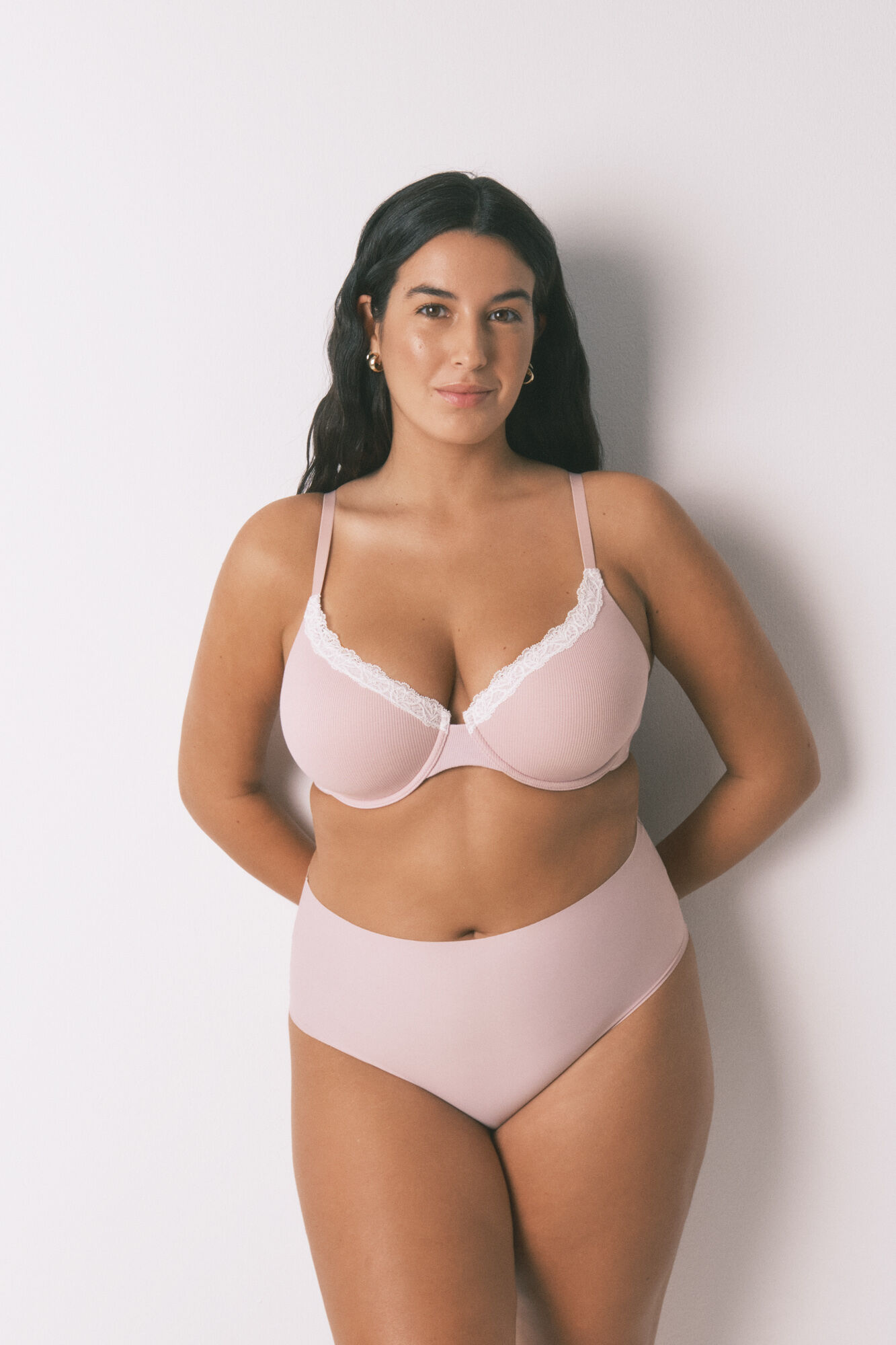 Women'secret Brasier cl&aacute;sica de algod&oacute;n rosa BEAUTIFUL rosa