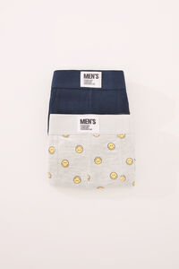 Womensecret Pack de 2 boxer de algodón SmileyWorld® azul