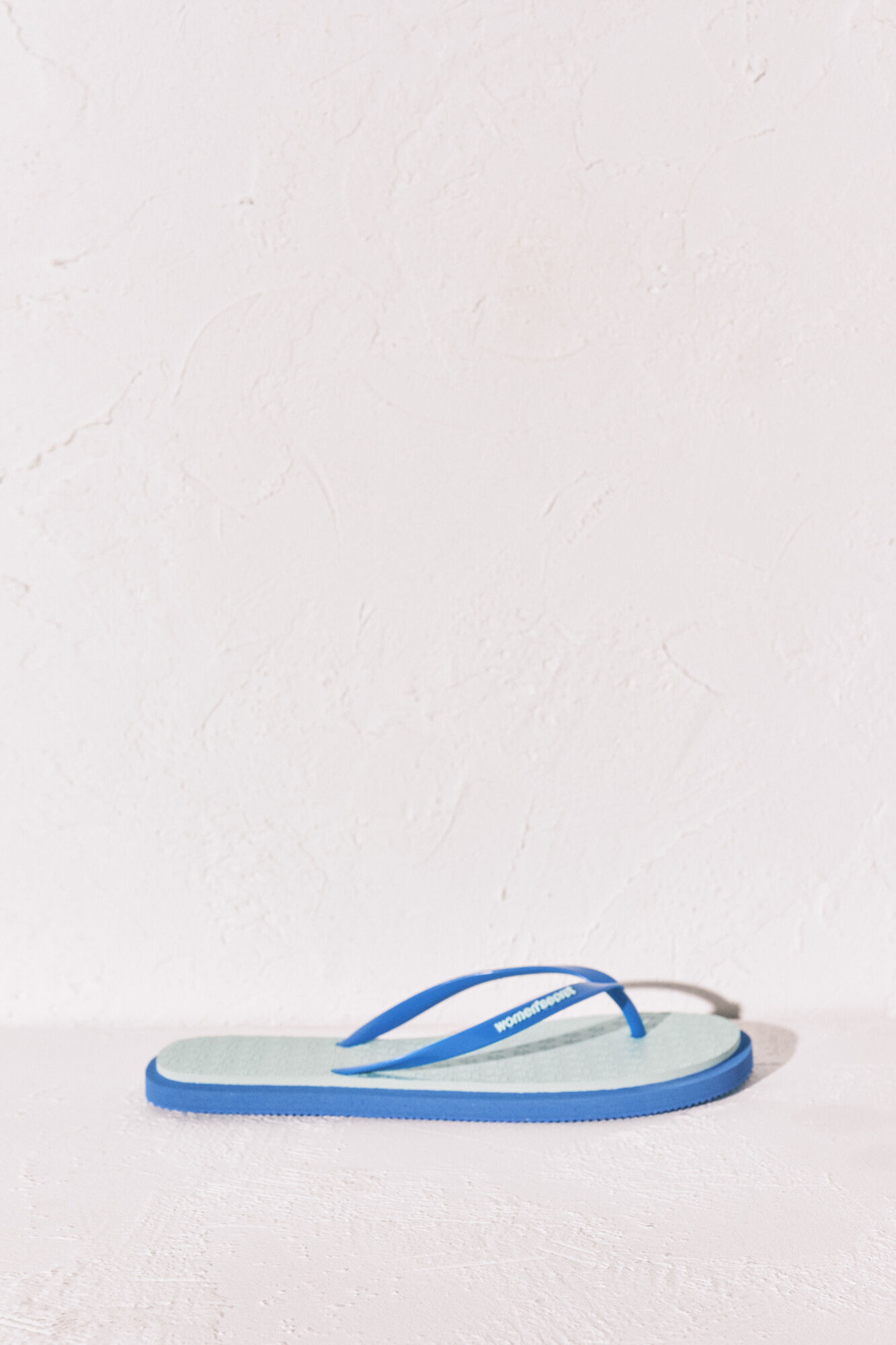 Women'secret Chanclas de dedo con textura floral azul verde