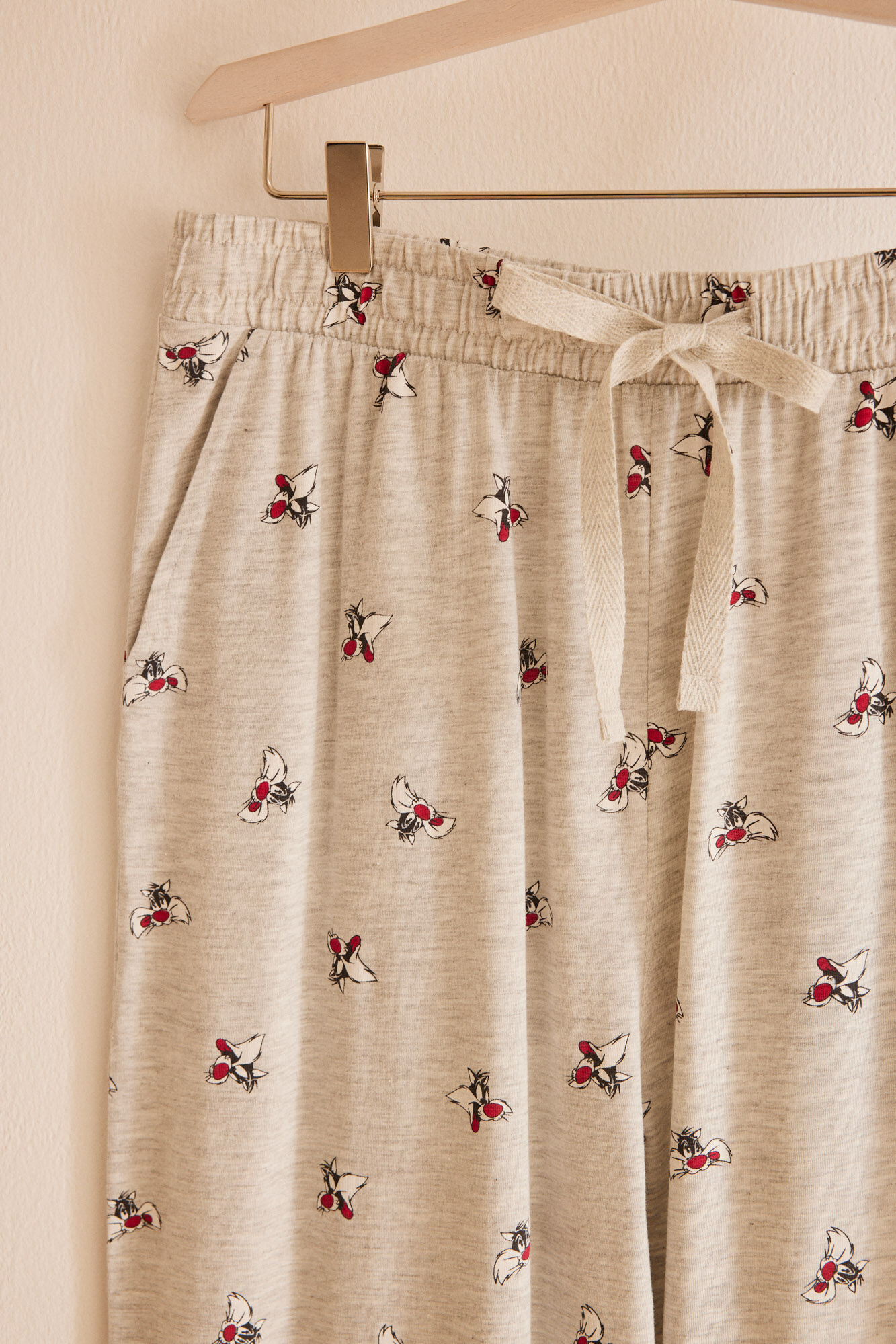 Women'secret Pijama hombre 100% algod&oacute;n Silvestre gris