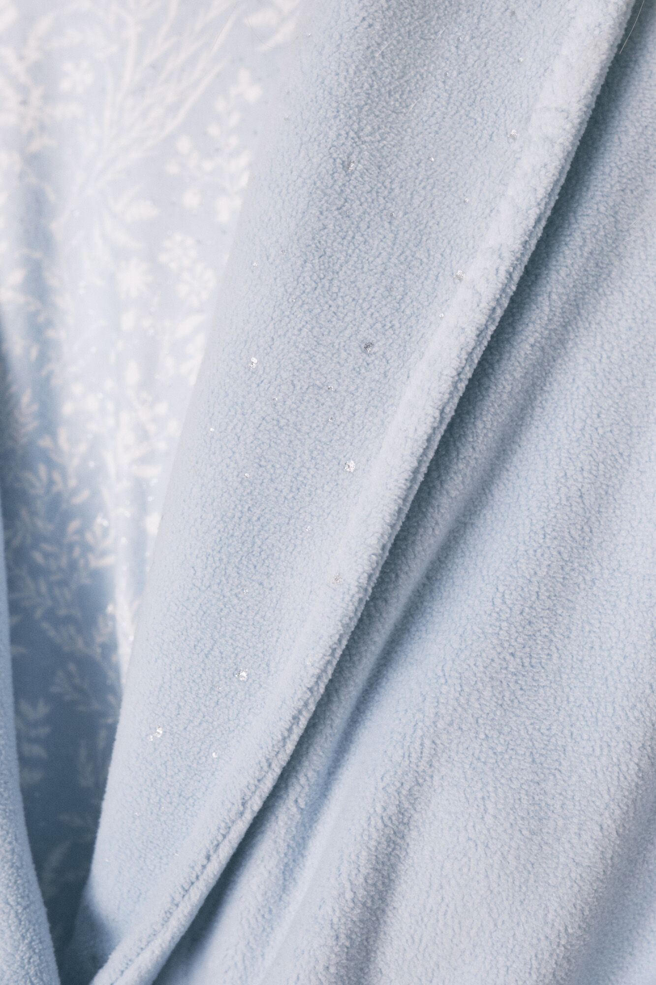 Women'secret Bata midi de terciopelo azul brillante azul