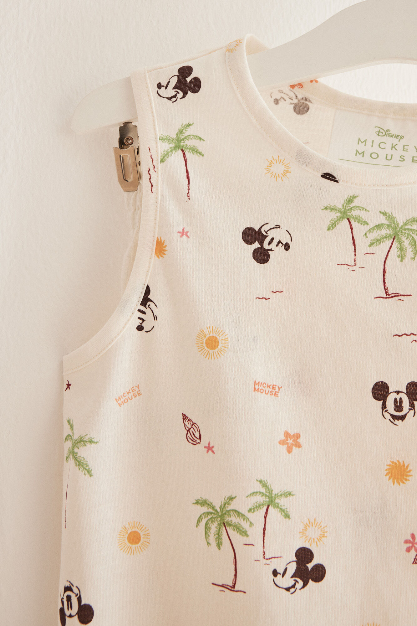 Women'secret Pijama infantil 100% algod&oacute;n Mickey Mouse blanco