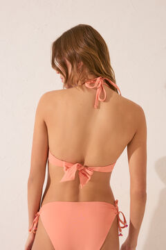Womensecret Top bikini push up twist escote naranja